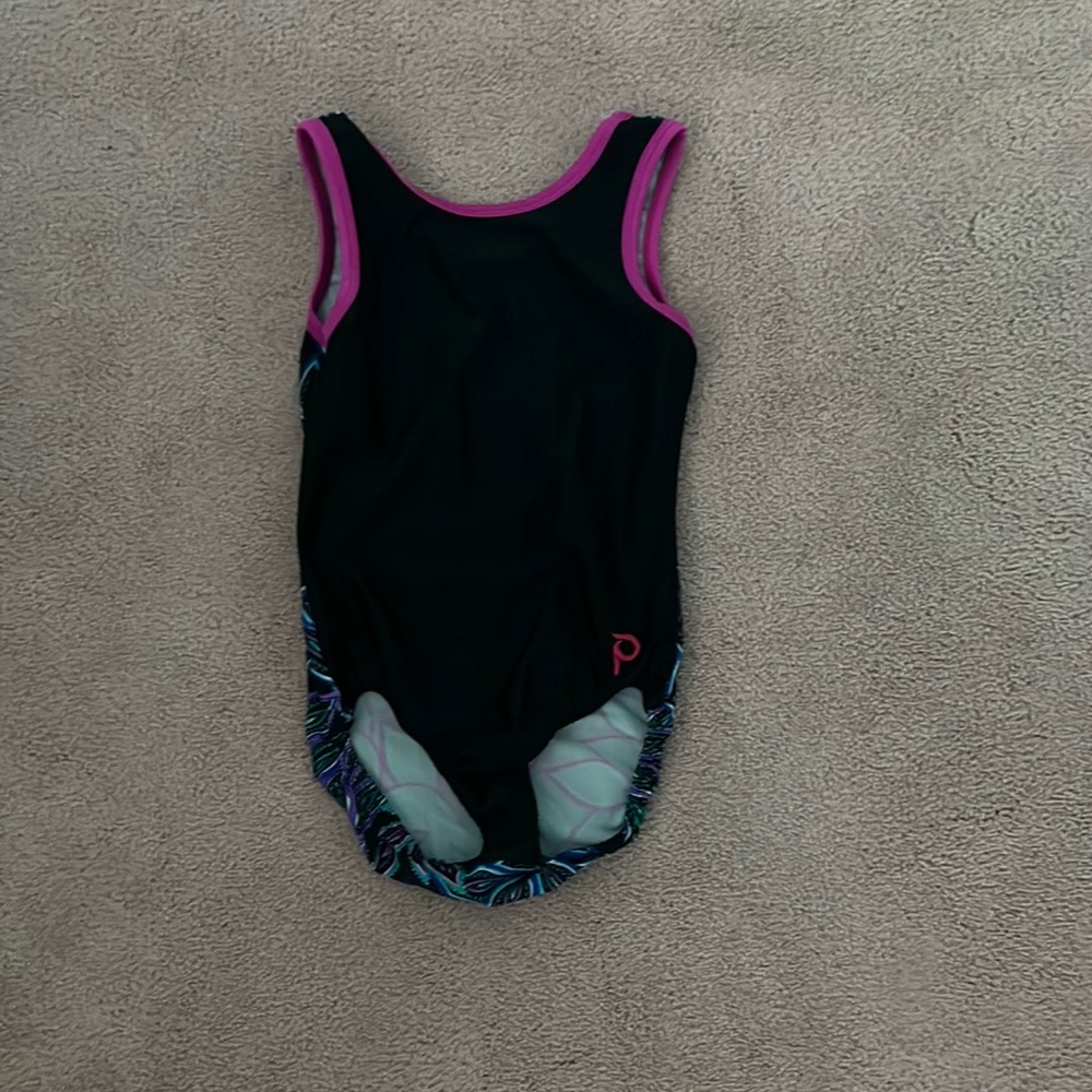 girls plum practice wear gymnastics leotard